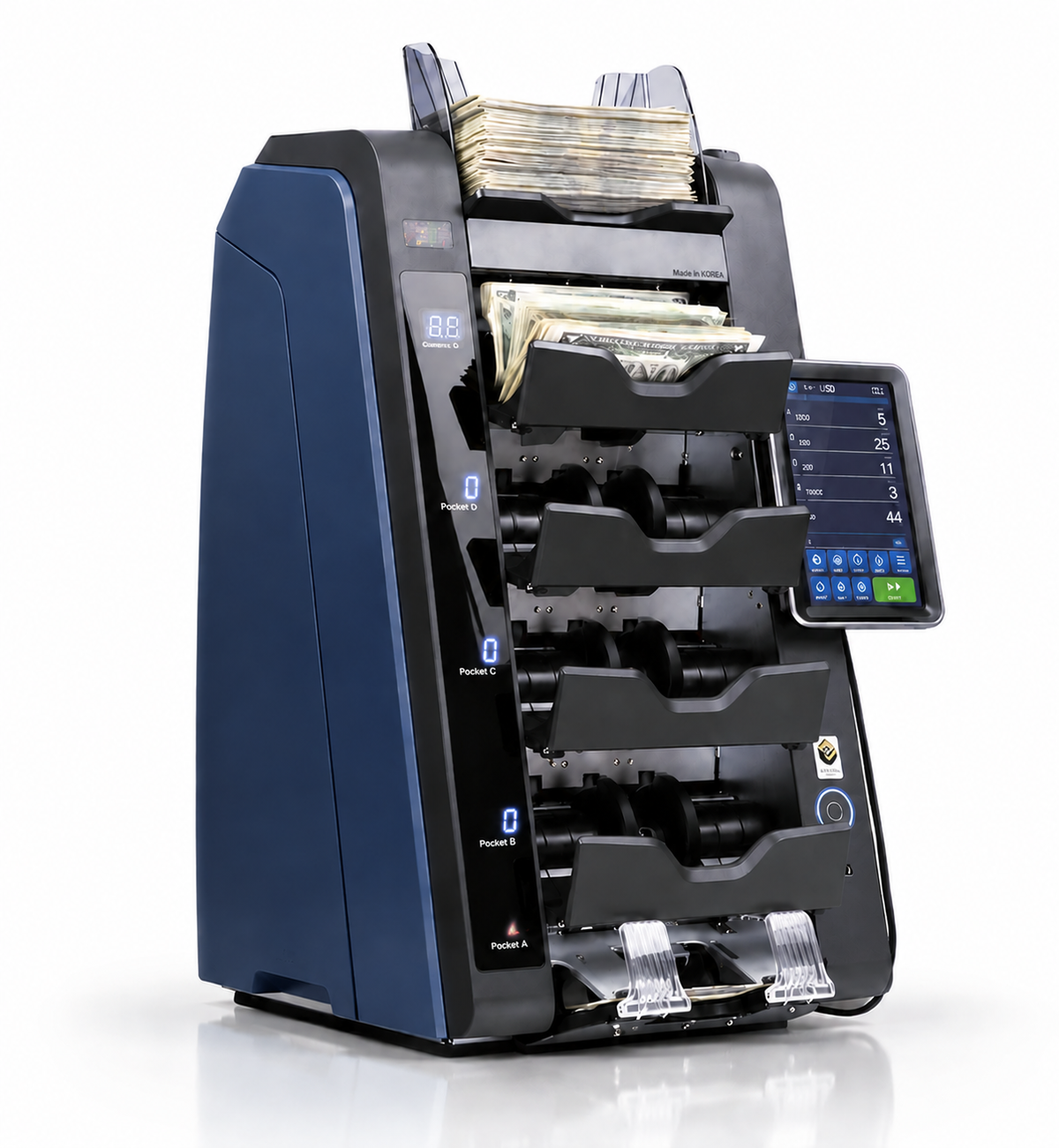 VaultSort V5 – 5-Pocket High-Speed Currency Sorter
