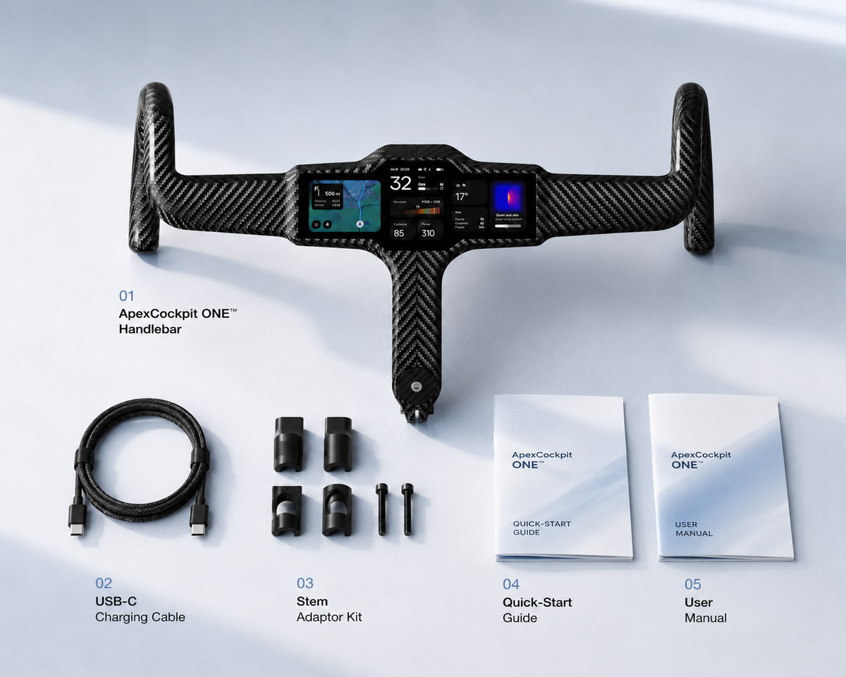 ApexCockpit ONE – Integrated Smart Cycling Cockpit