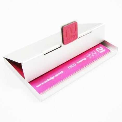 ALUMINIUM 2-WAYS CARD CASE WITH RECYCLED LEATHER